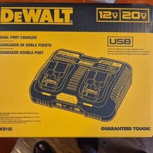 NEW. Black Dual Port Charger for 12V/20V Batteries